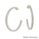 Pave Hoop Earring