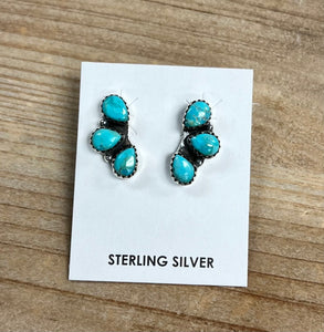 Hada Sterling Silver Turq. Earrings