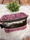 Leather Tooled Toiletry Case