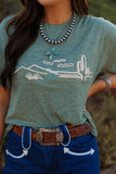 Desert Olive Embroidered Tee