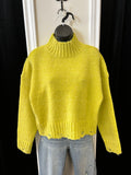 Lindsey Solid Sweater-Lime