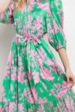 Corrina Floral Belted Dress