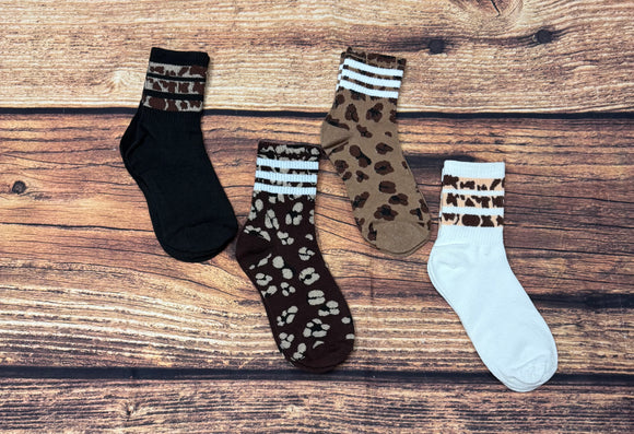 Leopard Print Socks