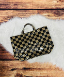 Checkered Tote Bag