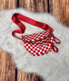 Zuri Nylon Checkered Bag