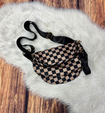 Zuri Nylon Checkered Bag