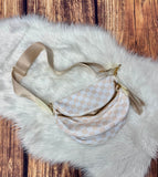 Zuri Nylon Checkered Bag