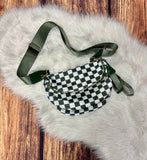 Zuri Nylon Checkered Bag