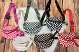 Zuri Nylon Checkered Bag