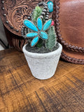 Faux Turquoise Navajo Bead Bracelet