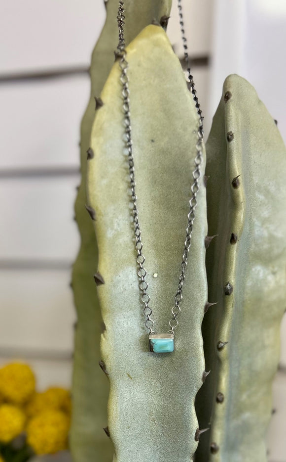 Stella Small Turquoise Bar Necklace