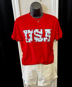 USA Star Tee-Red