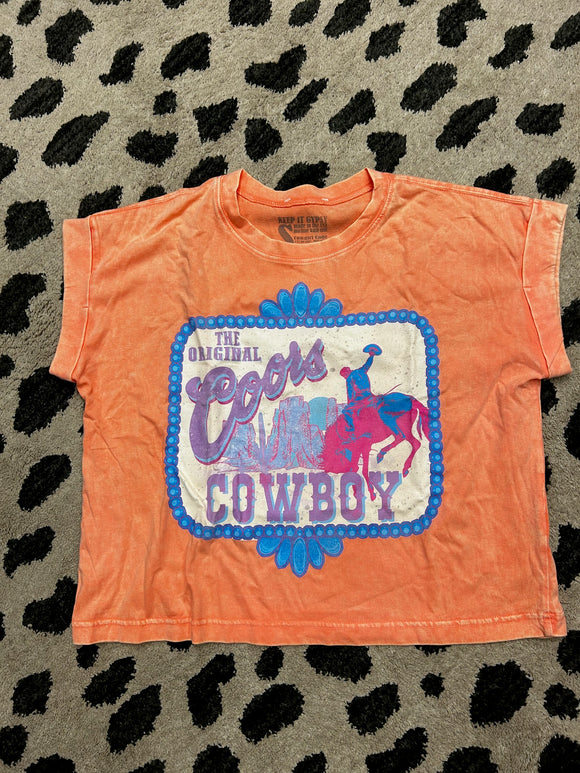 The Original Cropped Tee-Coral