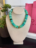 Multi Colored Glass Bead Necklace