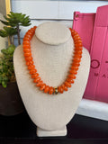 Multi Colored Glass Bead Necklace