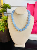 Bubblegum Glass Bead Necklace