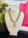 Watercolor Bead With Charms