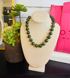 Bubblegum Glass Bead Necklace