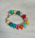Colorful Glass Bead Bracelets
