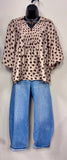 Shylee Polka Dot Smocked Yoke Blouse