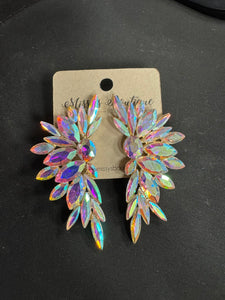 Diamond Studded Wing Earrings