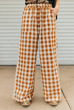BROWN GINGHAM PANT