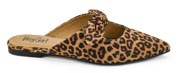 Corkys Leopard Knotty Flat Slip On Shoe