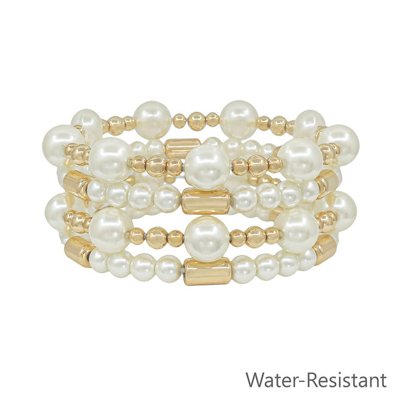 Pearl Beaded Stretch Bracelets