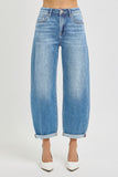 Raine High Rise Crop Mild Barrel Jeans