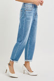 Raine High Rise Crop Mild Barrel Jeans