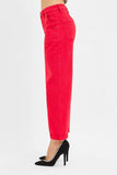 Allie Risen Cuffed Scarlet Barrel Pants