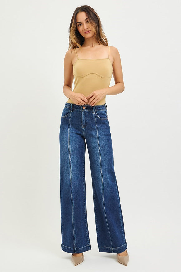 Risen Rachel Wide Leg Jeans