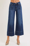 Risen Jayden Mid/Rise Crop Jeans-Deep Blue