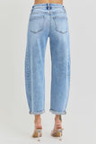 Raegan Risen Barrel Cuffed Jeans