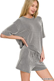Rib Short Set