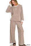 Kenzi Raised Rib Striped Set
