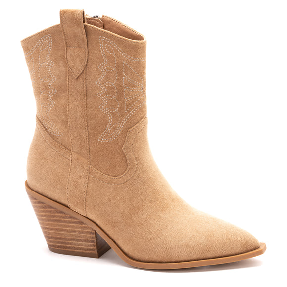 Corkys Rowdy Boots-Camel Suede