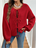 Drew Oversized Tie Knit Sweater