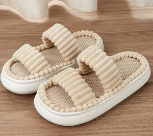 Double Adjustable Straps Slippers