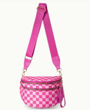 Zuri Nylon Checkered Bag