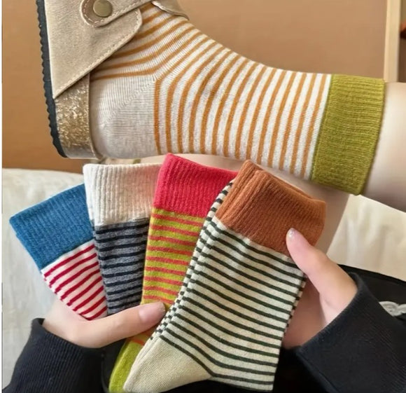 Stripe Crew Socks