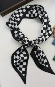 Checkered Twilly-Black