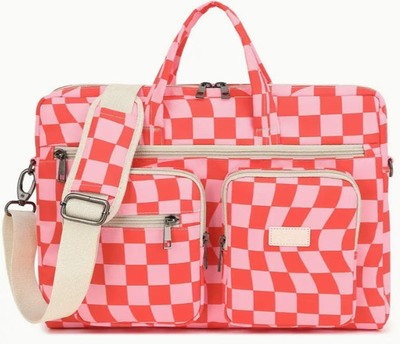 Checkered Laptop Bag