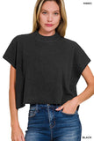Andrea Mock Neck Boxy Sweater