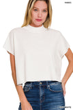 Andrea Mock Neck Boxy Sweater
