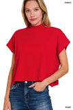 Andrea Mock Neck Boxy Sweater