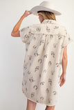 Western Printed Washed Twill Dress