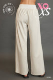 Bex Half Zip Cap Sleeve Set-Ecru