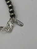 6mm 18” Silver Plated Copper Beaded Necklace
