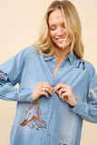 Darla Darlin Denim Button Down